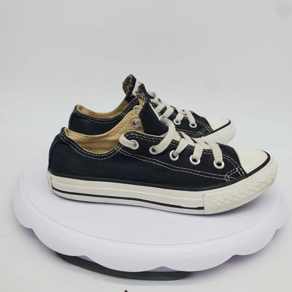 Converse Shoes 13 C Chuck Taylor All Star Lo Black White Canvas